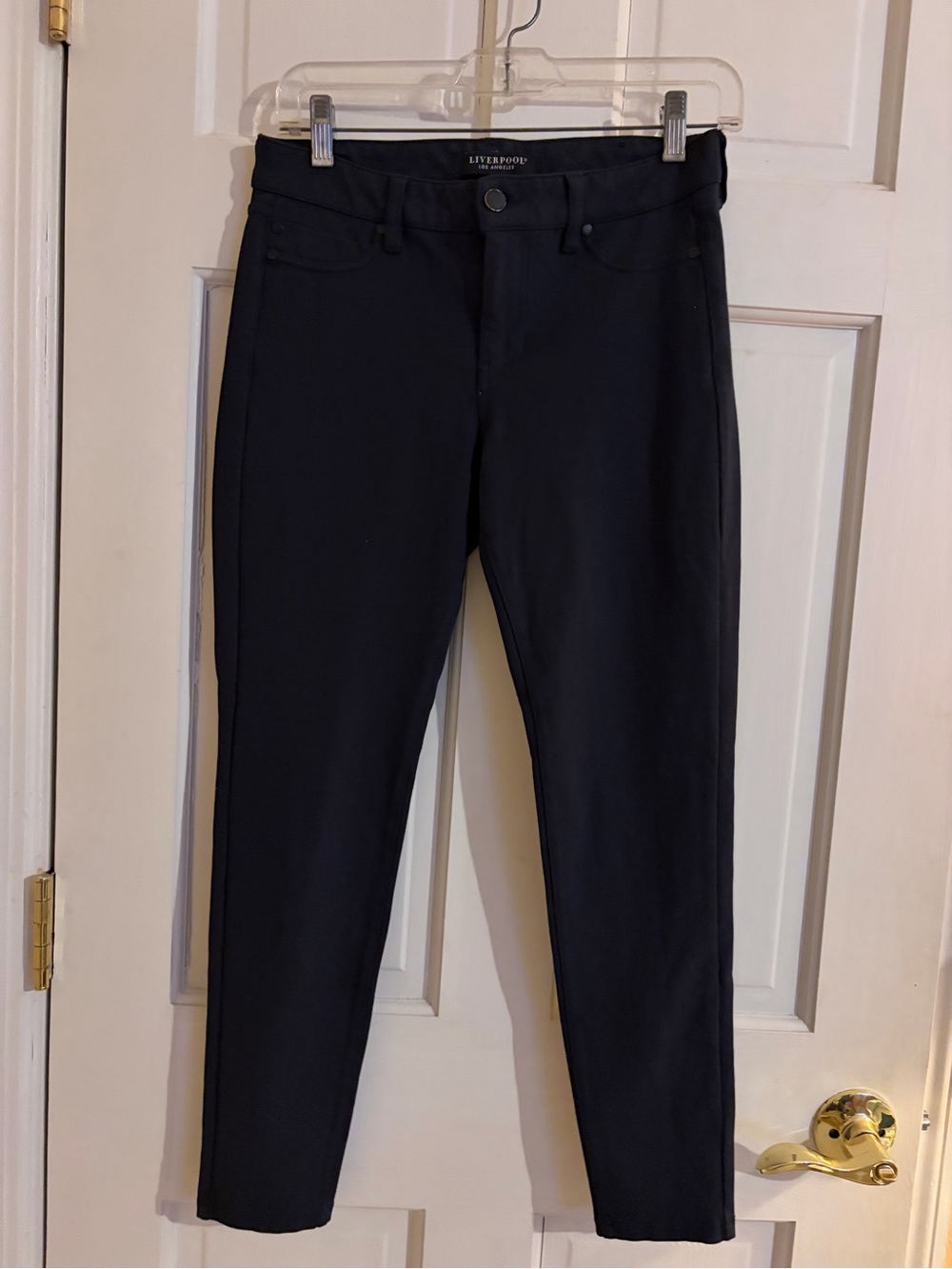 Liverpool Black Skinny Ponte Pants